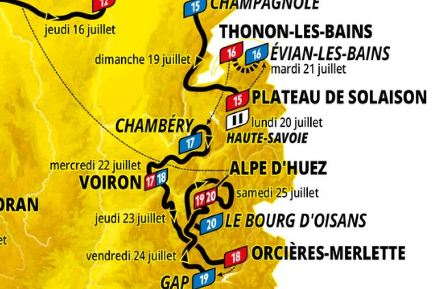 Tour de France 2026 : l’Isère et la Haute-Savoie à l’honneur !
